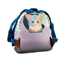 JAVIER - Mochila Infantil con Bolsillos Delantero y Dos Laterales, Colección Gato
