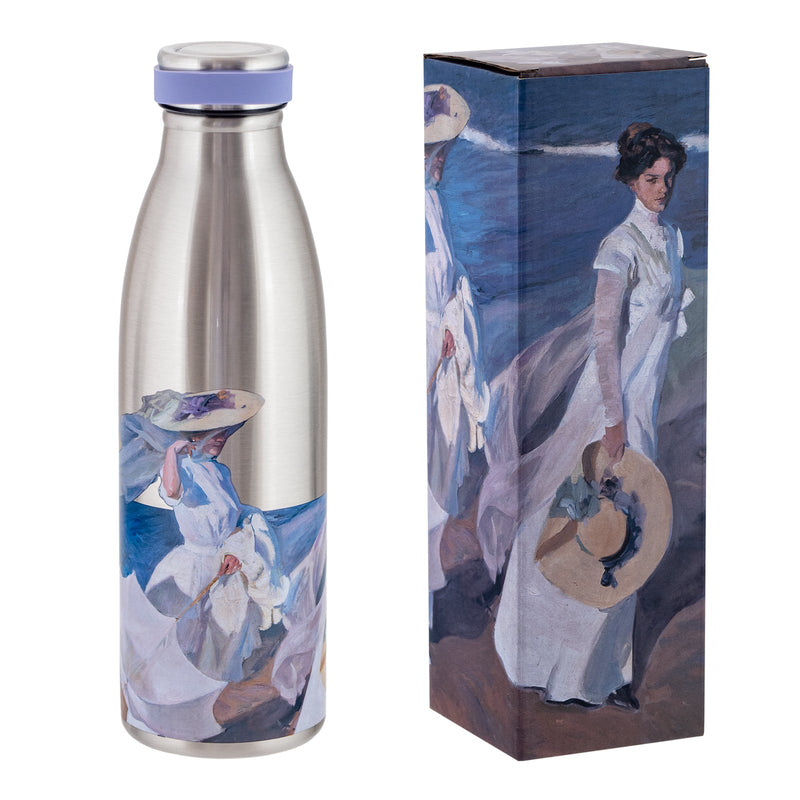 JAVIER Señoras Playa - Botella Térmica Reutilizable de 0.5L en Acero Inoxidable