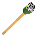 JAVIER Vaca - Espátula para Cocina y Repostería en Silicona con Mango de Bambú