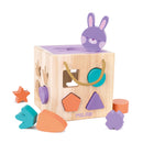 MILAN Rabbit - Juguete Educativo de Madera Cubo Encajar Piezas. Edad 12 Meses