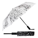 JAVIER Música - Paraguas Plegable Antiviento de 32 cm con Apertura y Cierre Automatico