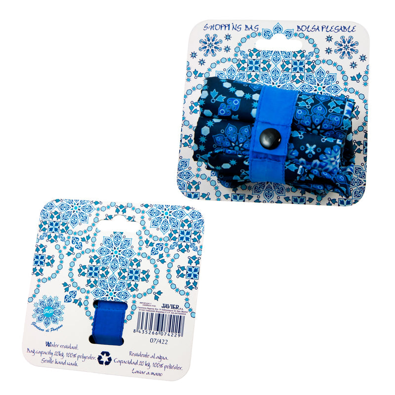 JAVIER Arabesque - Bolsa Plegable y Reutilizable de Gran Capacidad en Poliéster