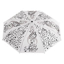 JAVIER Música - Paraguas Plegable Antiviento de 32 cm con Apertura y Cierre Automatico