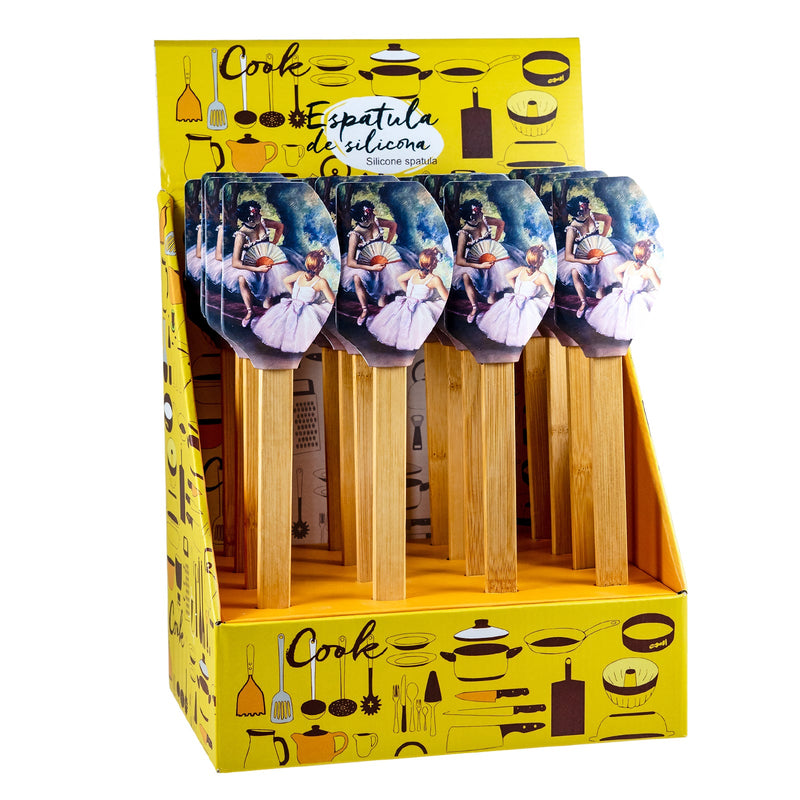 JAVIER Bailarinas - Espátula para Cocina y Repostería en Silicona con Mango de Bambú