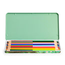 JAVIER El Puente Monet - Caja Metálica con 12 Lápices de Colores de Doble Punta