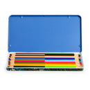 JAVIER Noche Estrellada - Caja Metálica con 12 Lápices de Colores de Doble Punta