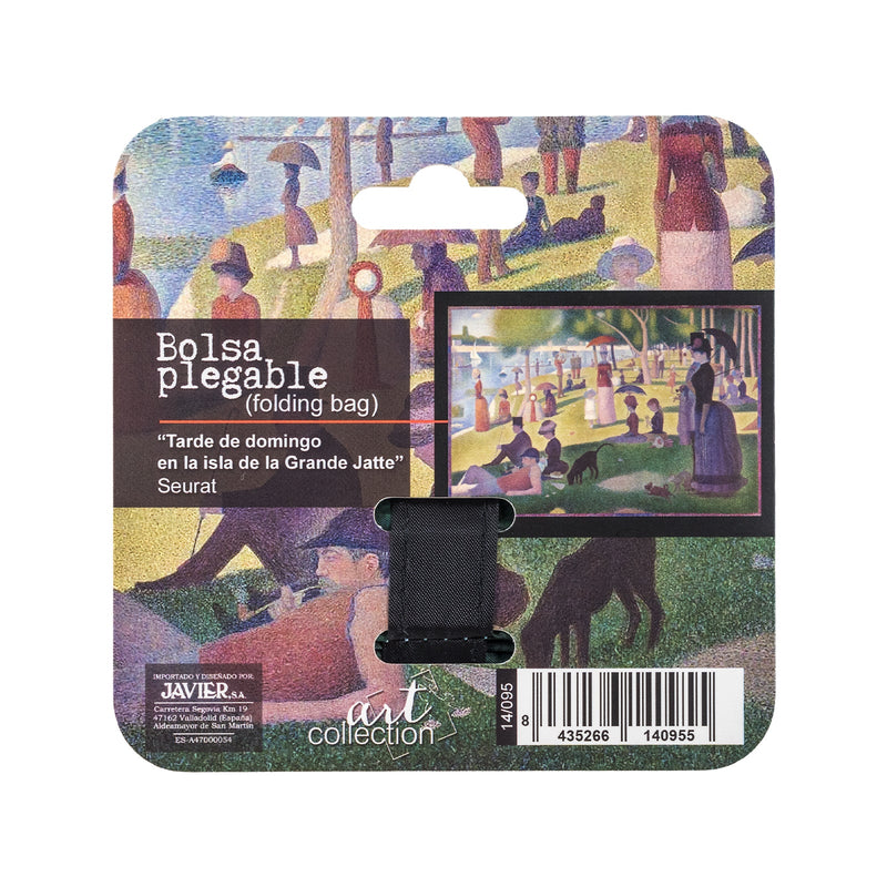 JAVIER Seurat - Bolsa para Compra Plegable y Reutilizable de Gran Capacidad