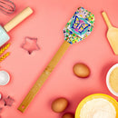 JAVIER Mosaico - Espátula para Cocina y Repostería en Silicona con Mango de Bambú