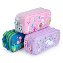 3D Magic - Estuche Escolar Doble con Cuerpo en Relieve. Jungle Negro