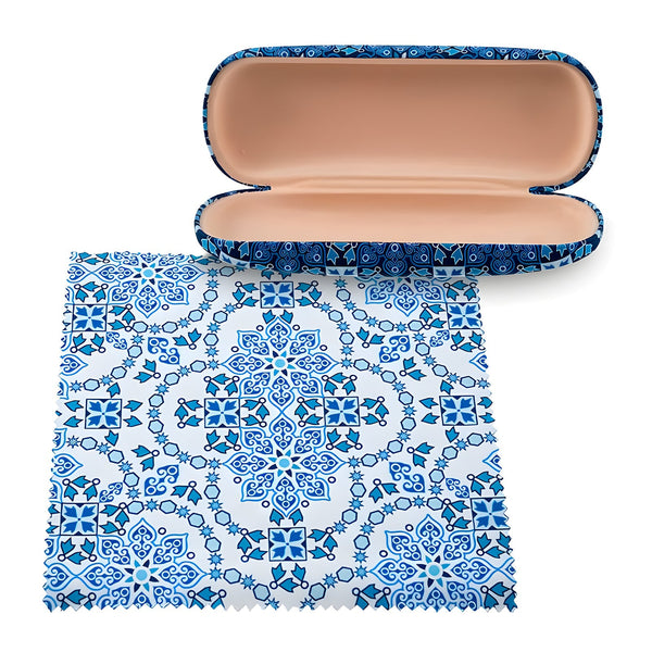 JAVIER Arabesque - Funda de Gafas Rígida con Cierre Flex y Paño de Microfibra. Oscuro2