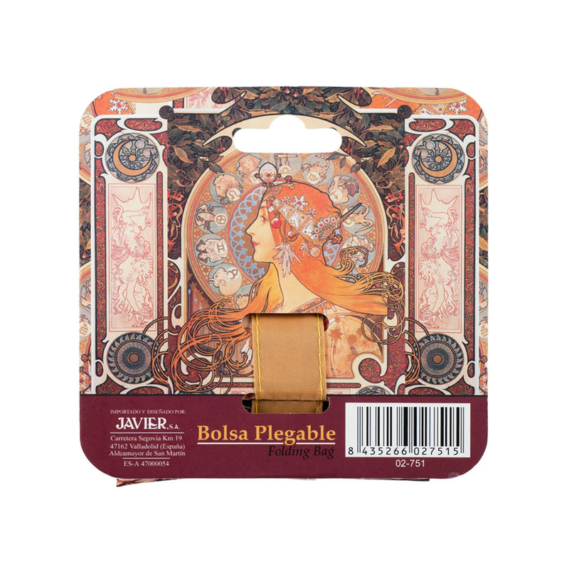 JAVIER Mucha - Bolsa Plegable y Reutilizable de Gran Capacidad en Poliéster