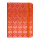 JAVIER Panot - Libreta de Notas A6 con Cubiertas Rígidas y Marca Páginas. Rojo