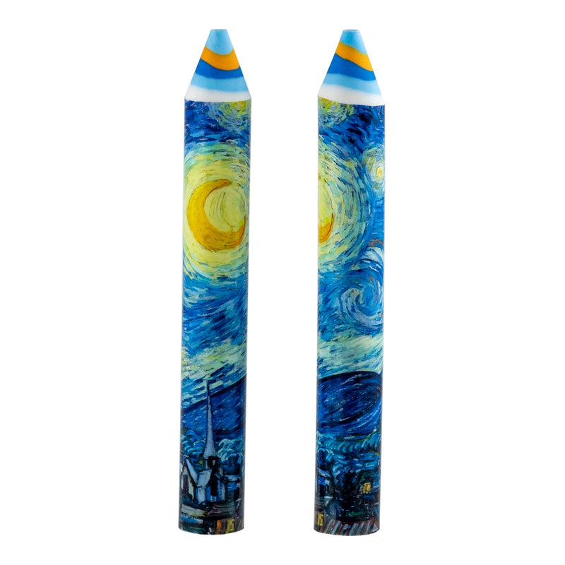 JAVIER Noche Estrellada - Set de 2 Gomas de Borrar Extra-Grandes en Formato Lápiz