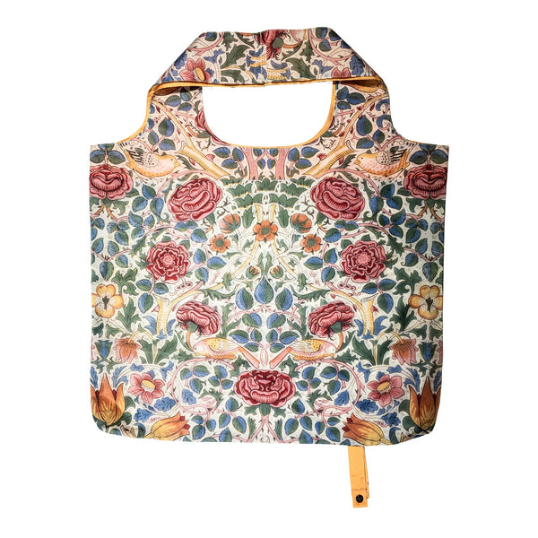 JAVIER William Morris Rose - Bolsa para Compra Plegable y Reutilizable de Gran Capacidad