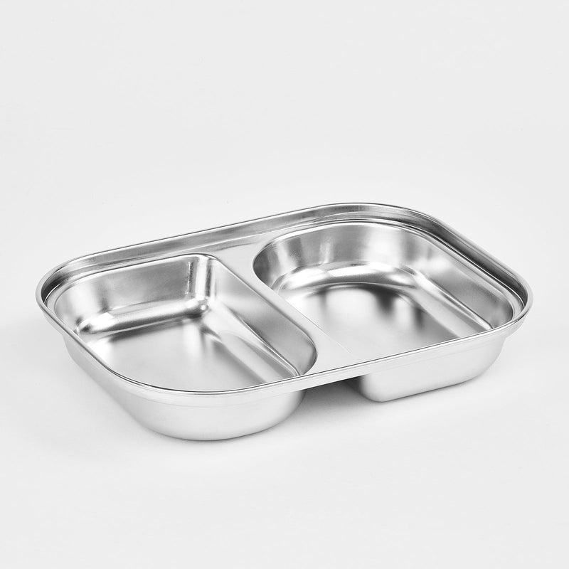 Cuitisan Baby - Recipiente Rectangular Compartimentado 0.85L en Cromosteel Apto Microondas
