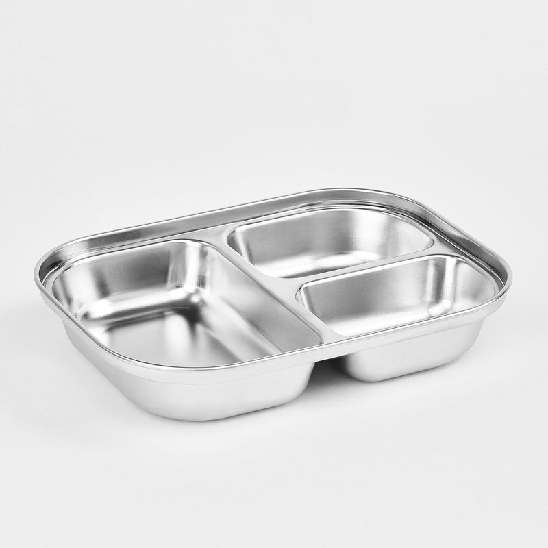 Cuitisan Baby - Recipiente Rectangular Compartimentado 0.75L en Cromosteel Apto Microondas