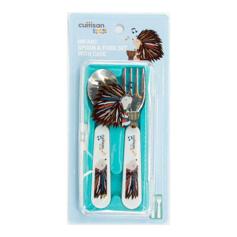 Cuitisan Baby - Set Cubiertos Infantiles de Acero Inoxidable en Estuche