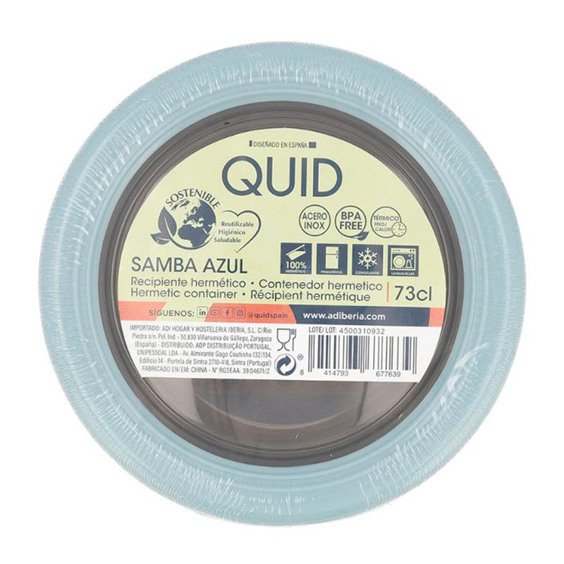 QUID Samba - Recipiente Redondo 0.73L con Interior en Acero Inoxidable
