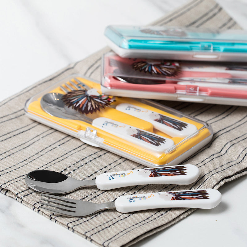 Cuitisan Baby - Set Cubiertos Infantiles de Acero Inoxidable en Estuche