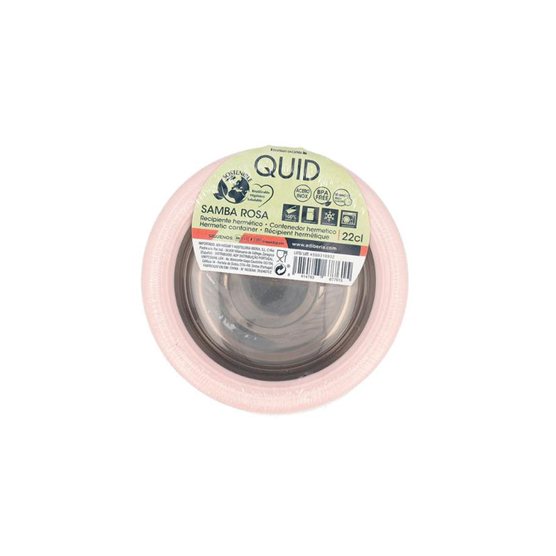 QUID Samba - Recipiente Redondo 0.22L con Interior en Acero Inoxidable