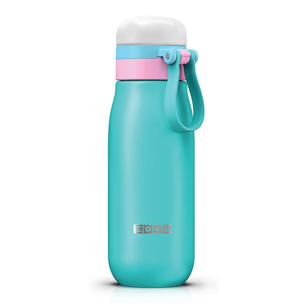 ZOKU Ultralight - Botella de Agua Reutilizable 0.5L en Acero Inoxidable. Turquesa