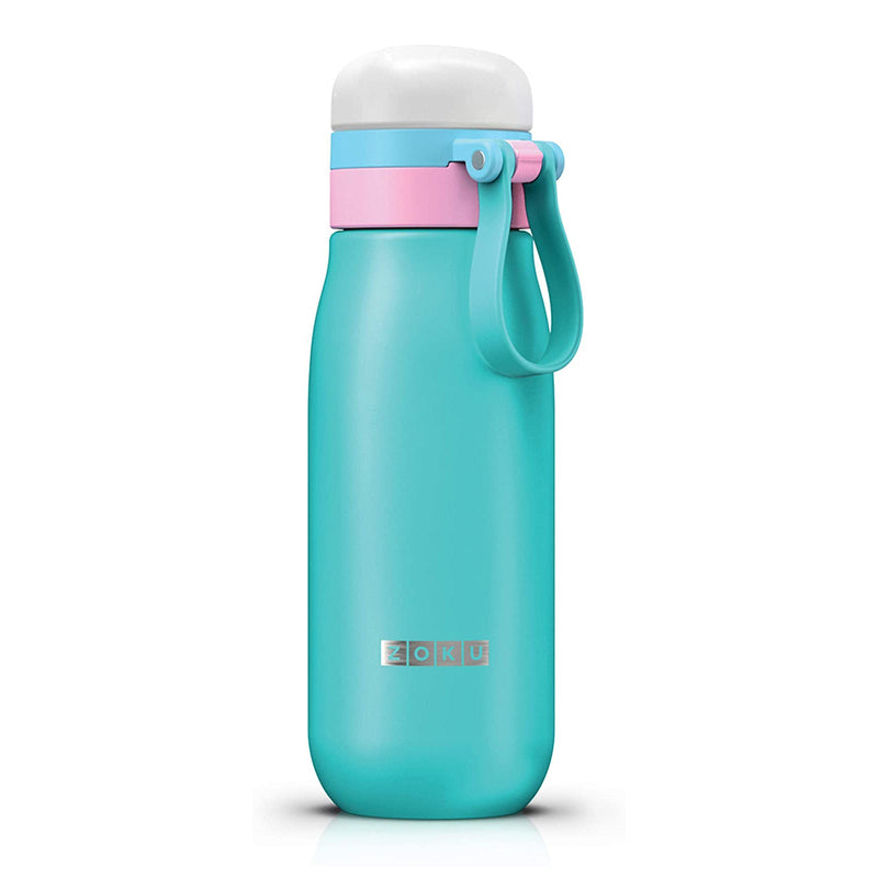 ZOKU Ultralight - Botella de Agua Reutilizable 0.5L en Acero Inoxidable. Turquesa