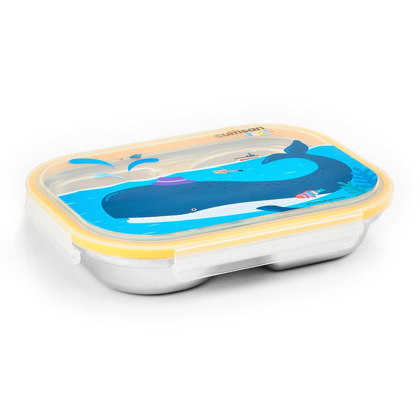 Cuitisan Baby - Recipiente Rectangular Compartimentado 0.85L en Cromosteel Apto Microondas