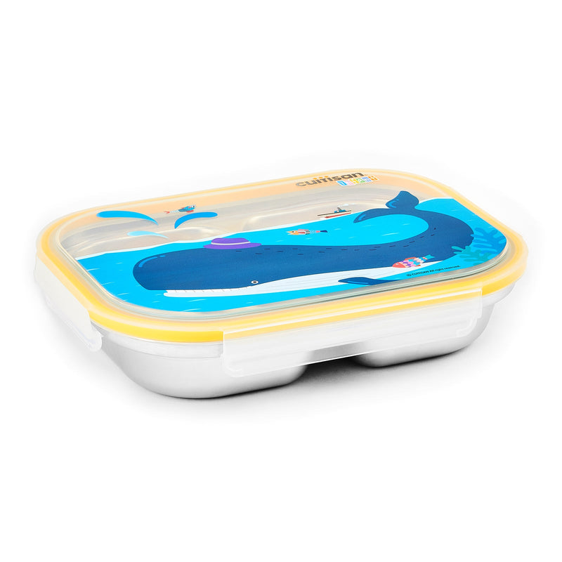 Cuitisan Baby - Recipiente Rectangular Compartimentado 0.75L en Cromosteel Apto Microondas