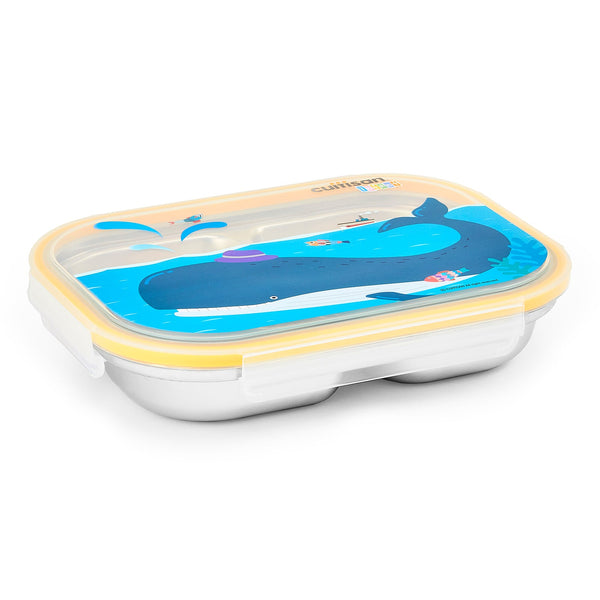 Cuitisan Baby - Recipiente Rectangular Compartimentado 0.75L en Cromosteel Apto Microondas