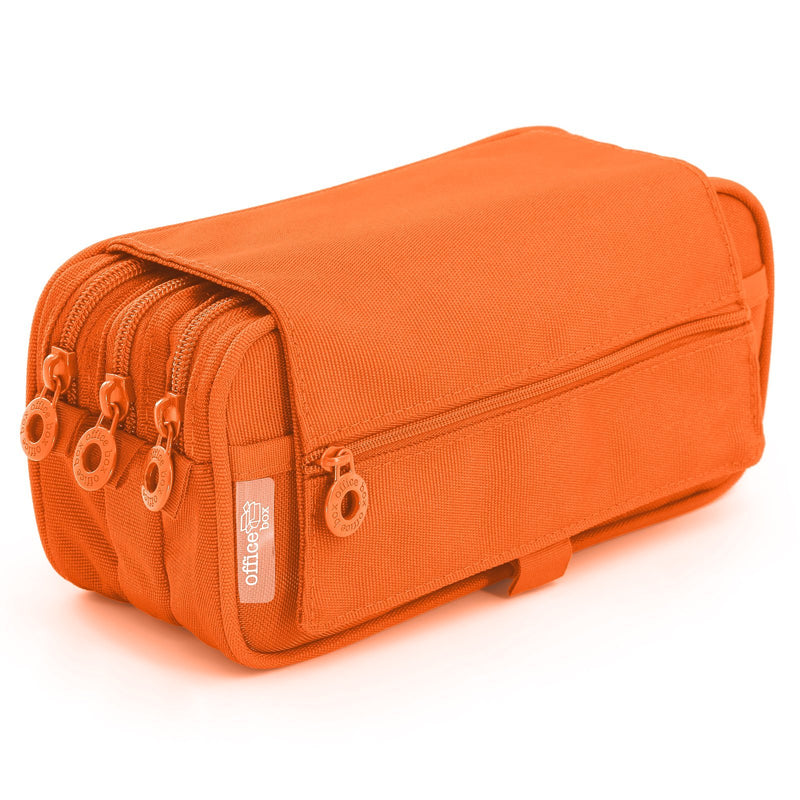 Estuche Escolar Triple Portatodo con Tres Cremalleras