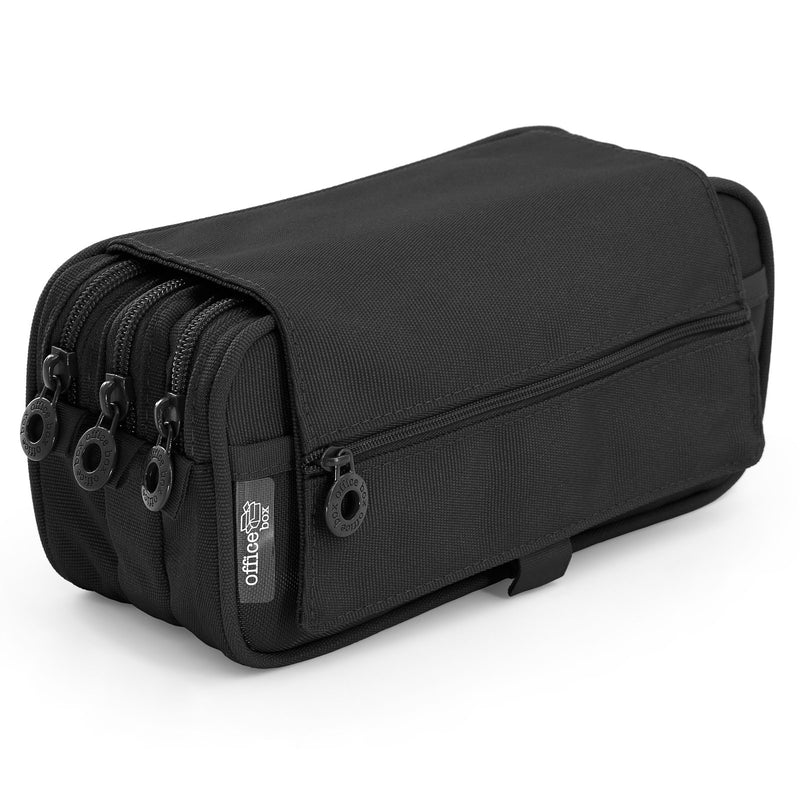 Estuche Escolar Triple Portatodo con Tres Cremalleras