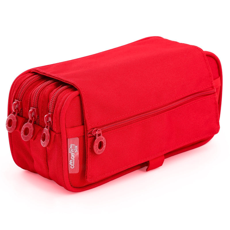 Estuche Escolar Triple Portatodo con Tres Cremalleras