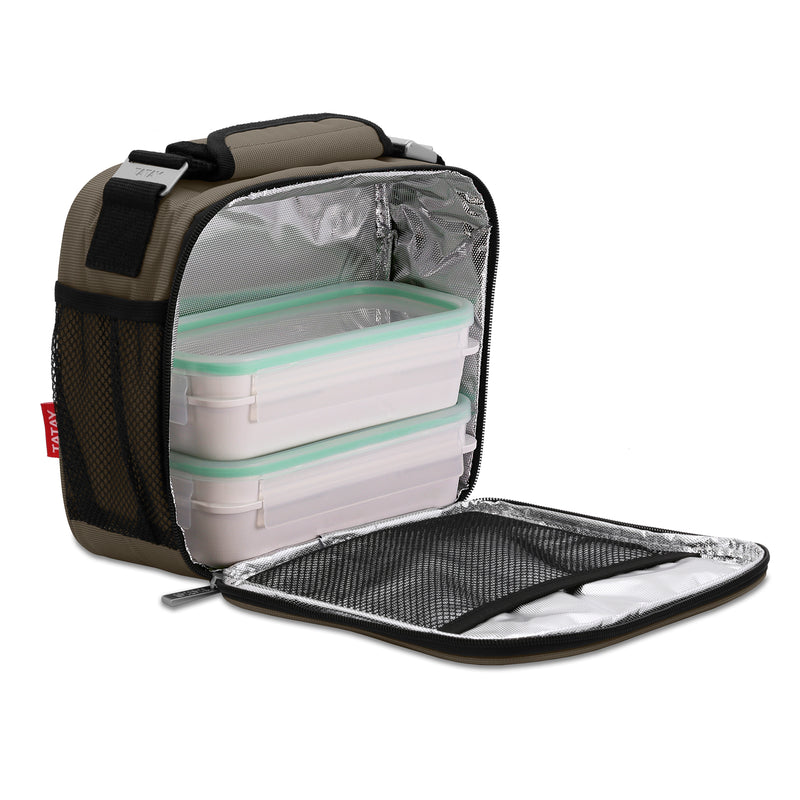 TATAY Urban Food Prime - Bolsa Térmica Porta Alimentos 4.7L con 4 Recipientes
