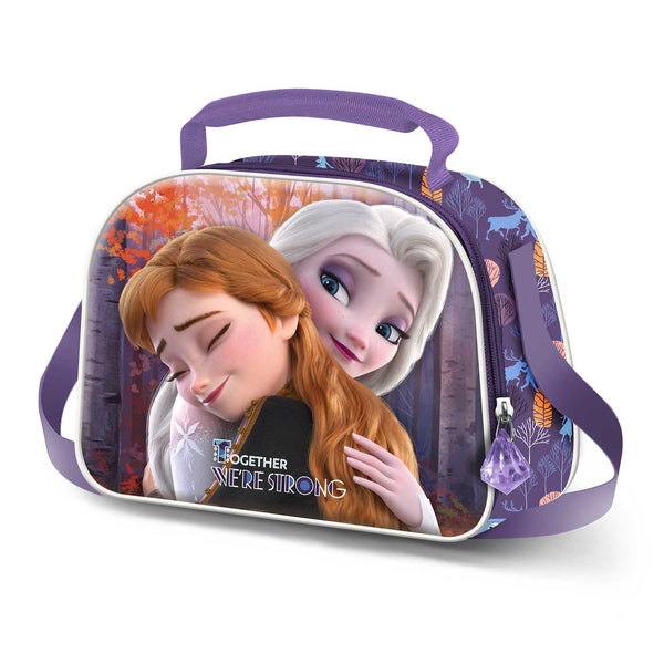 FROZEN 2 - Bolsa Porta Meriendas Infantil en 3D. Edición Strong