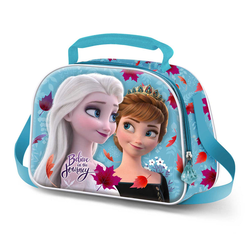 FROZEN 2 - Bolsa Porta Meriendas Infantil en 3D. Edición Look