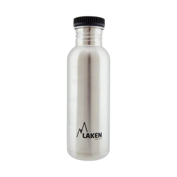 LAKEN Basic Steel - Botella de Agua 0.75L en Acero Inoxidable. Plata