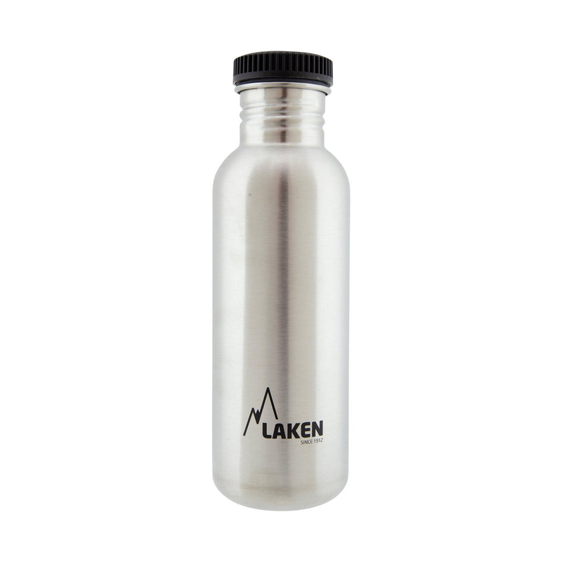 LAKEN Basic Steel - Botella de Agua 0.75L en Acero Inoxidable. Plata