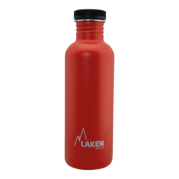 LAKEN Basic Steel - Botella de Agua 1L en Acero Inoxidable. Rojo