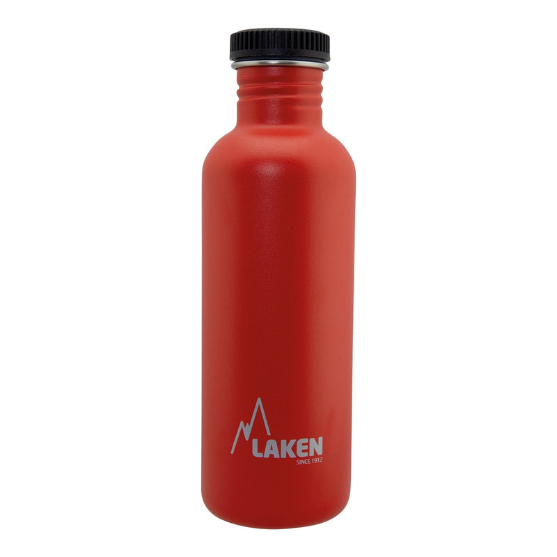LAKEN Basic Steel - Botella de Agua 1L en Acero Inoxidable. Rojo