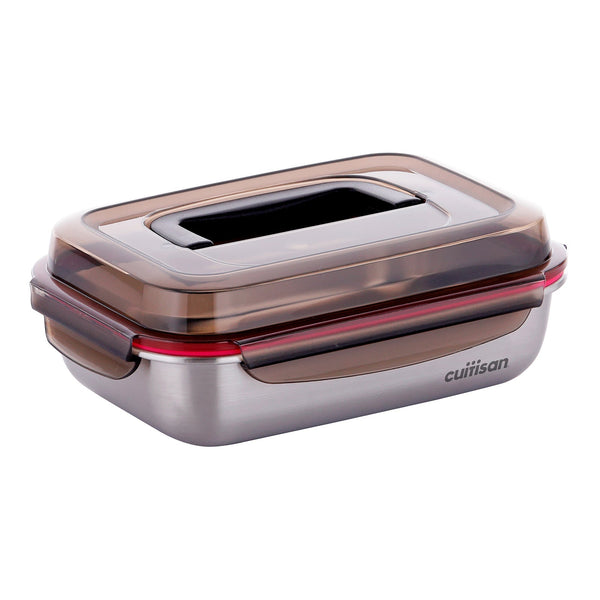 Cuitisan Flora Handy - Recipiente Hermético 1.9L en Acero Inoxidable. Apto Microondas