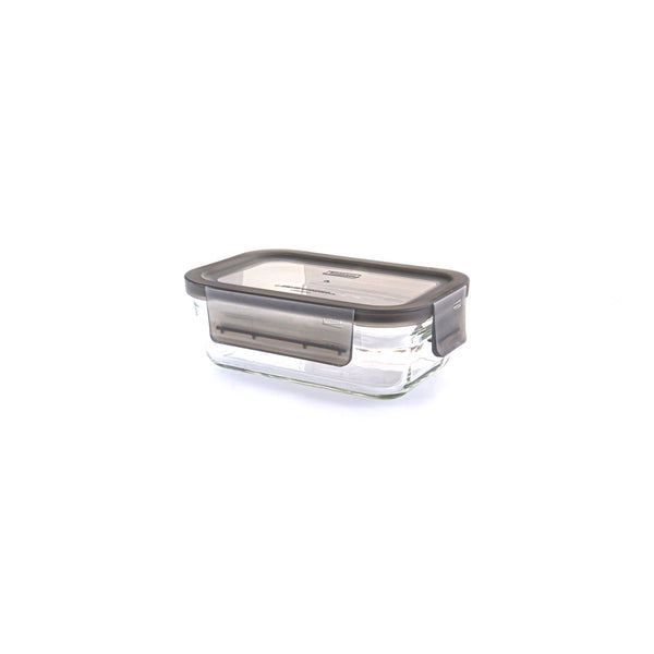 Glasslock Oven Smart - Recipiente Rectangular en Vidrio Templado, Apto Horno, 390 ml