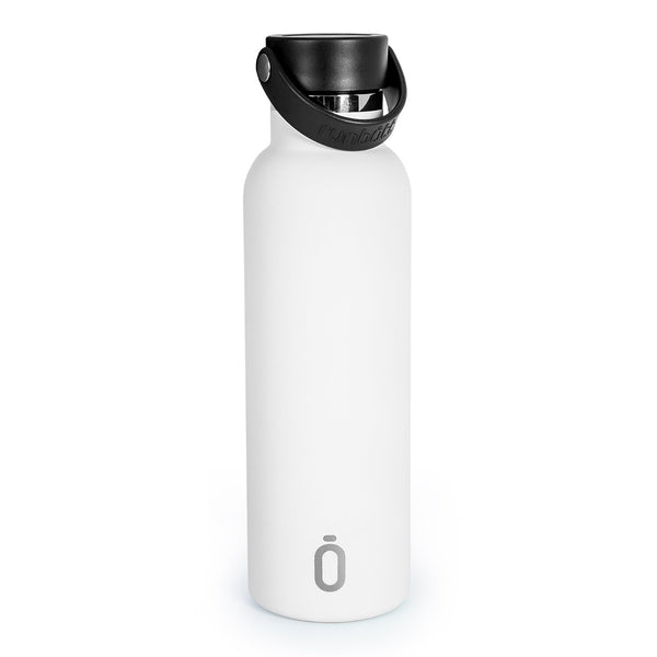 Runbott Sport - Botella Térmica de 0.6L con Doble Pared de Acero y Capa Cerámica. Blanco