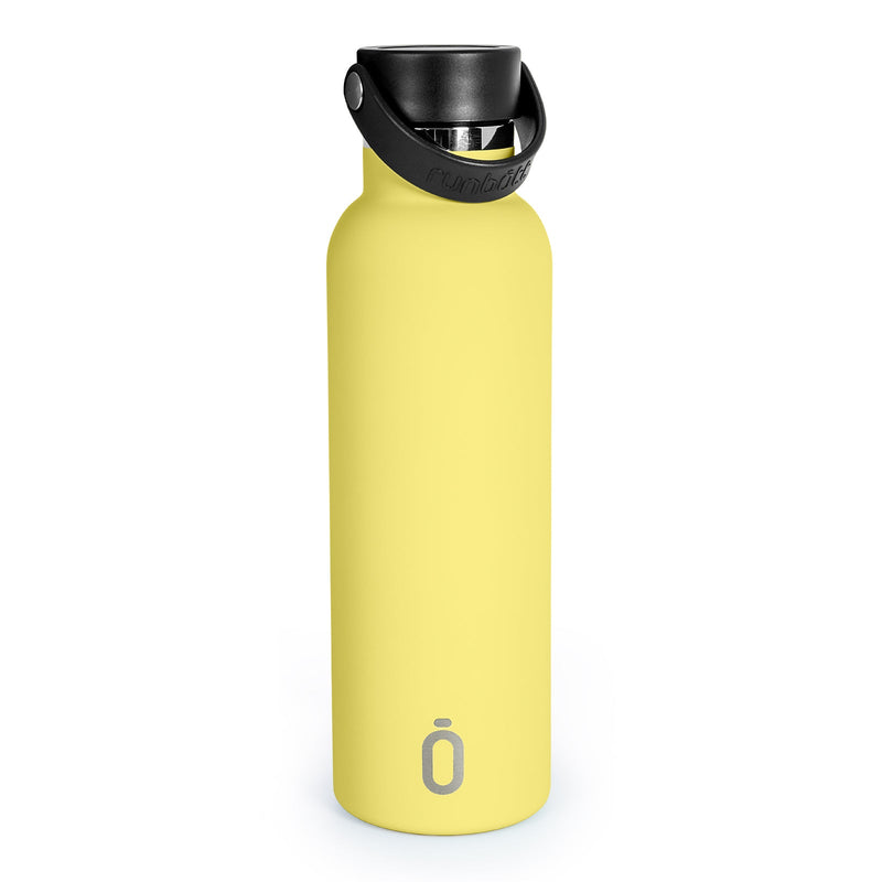 Runbott Sport - Botella Térmica de 0.6L con Doble Pared de Acero y Capa Cerámica. Limón