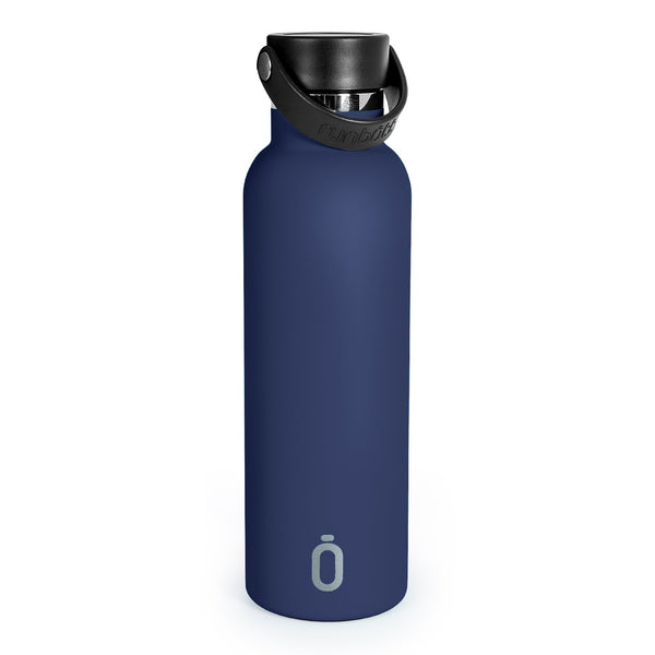 Runbott Sport - Botella Térmica de 0.6L con Doble Pared de Acero y Capa Cerámica. Marino