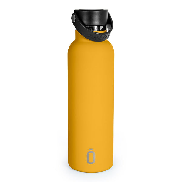 Runbott Sport - Botella Térmica de 0.6L con Doble Pared de Acero y Capa Cerámica. Mostaza