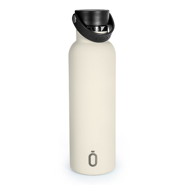Runbott Sport - Botella Térmica de 0.6L con Doble Pared de Acero y Capa Cerámica. Nata