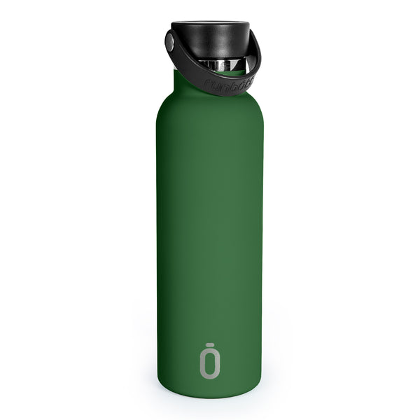 Runbott Sport - Botella Térmica de 0.6L con Doble Pared de Acero y Capa Cerámica. Oliva
