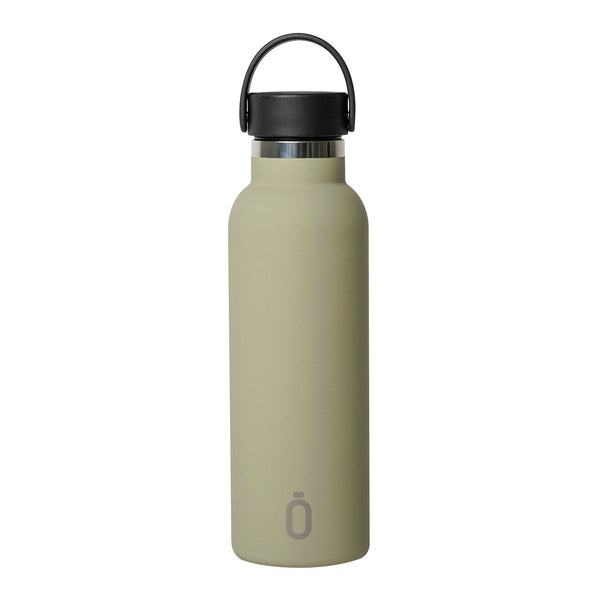 Runbott Soft - Botella Térmica de 0.6L con Doble Pared de Acero y Capa Cerámica. Caqui