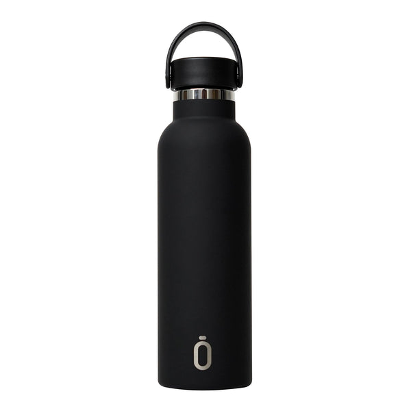 Runbott Soft - Botella Térmica de 0.6L con Doble Pared de Acero y Capa Cerámica. Negro