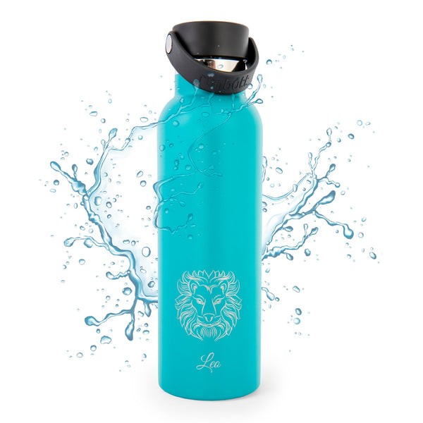 Runbott Zodiac - Botella Térmica Sport de 0.6L con Interior Cerámico. Leo Esmeralda